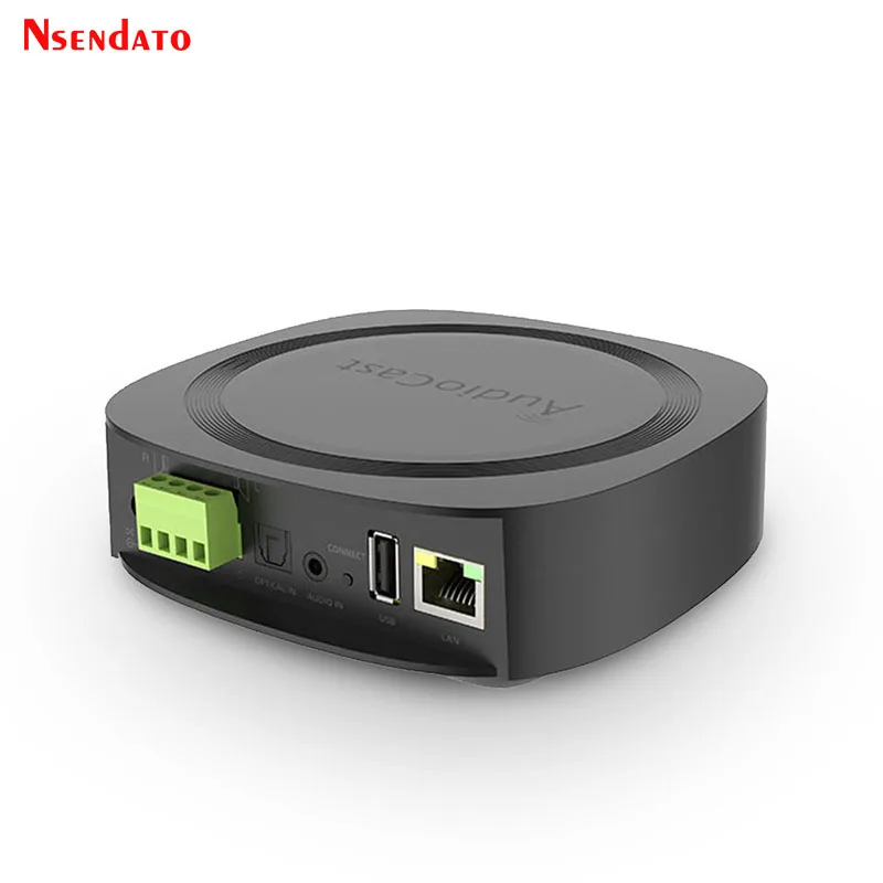 IEAST Audiocast AMP50 Wireless WiFi & BT V5.0 Amplifier Multi room Audio Music Receiver Adapter For Airplay DLNA Speakers Mic TV