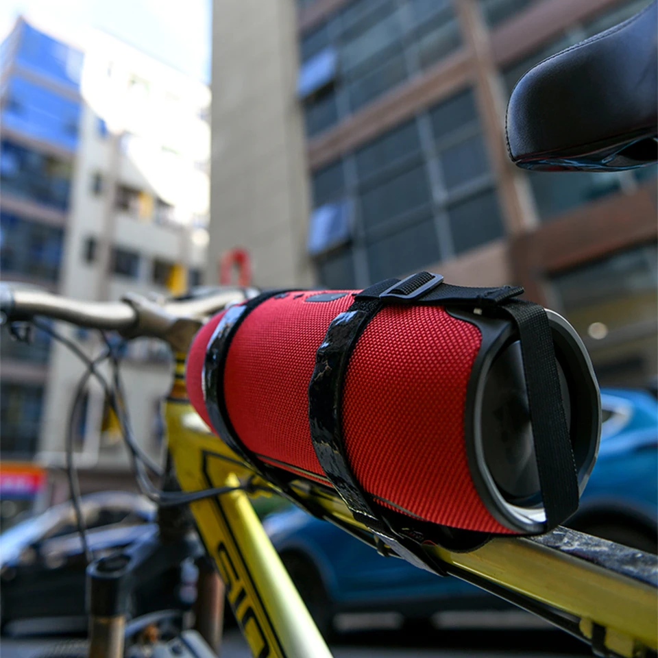 Étui Silicone De Protection Pour Enceinte JBL GO3 - Support Vélo Inclus - Noir, Rouge, Bleu Ou Vert
