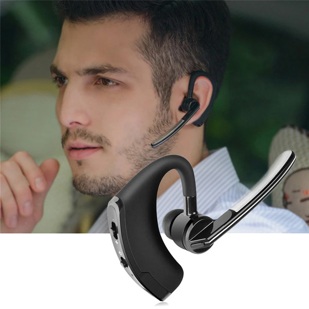 Auriculares inalámbricos V8/V9 con Bluetooth, cascos con reducción de ruido para conducir, deportivos, de negocios, manos libres, con micrófono y bajos