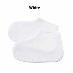 Waterproof Wear - Resistant Silicone Shoe Covers - Portable and Durable - M(EU35 - 39) (White)