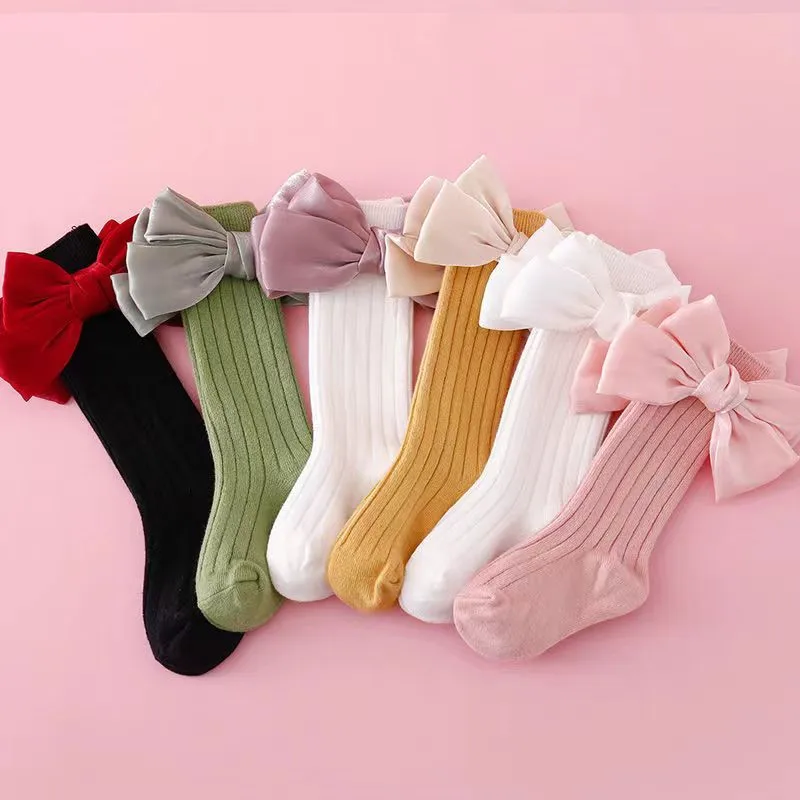 2 Pairs/Lot Little Girls Tights Pantyhose Children Winter Feet Wear Socks