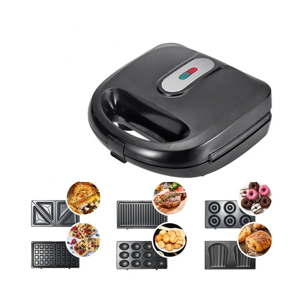 Sandwich Maker Multi-Function Breakfast Machine Compact Panini Press Toast  Grilling Omelets Bread Pancake Maker Waffle Maker - AliExpress