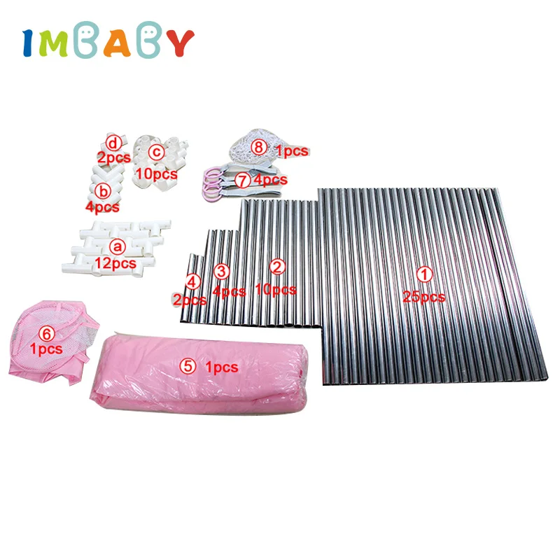 IMBABY Baby Playpen Single Door Baby Playground Basketball Football Activity Fence Ball Pit for Children Park Balls