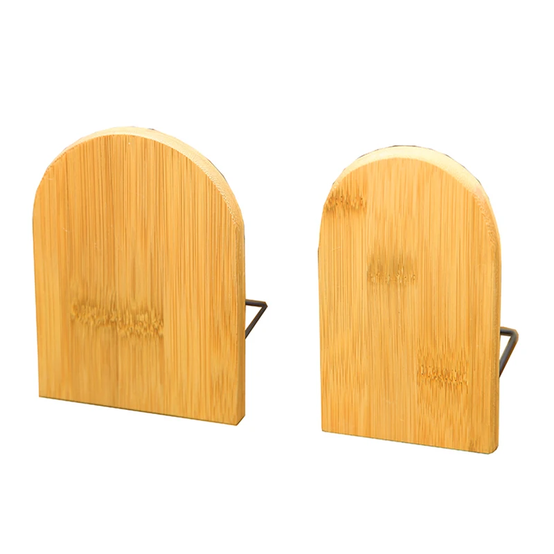 Nature Bamboo Desktop Organizer Bookends Book Ends Stand Holder Shelf Bookrack storage rack book display stand cube storage organizers