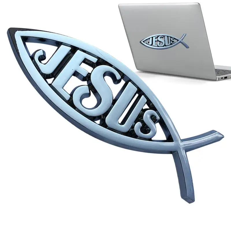

Автомобильная эмблема с изображением Иисуса рыбы, акриловая наклейка, религиозные искусства, акриловые автомобильные наклейки, христианские наклейки на бампер для