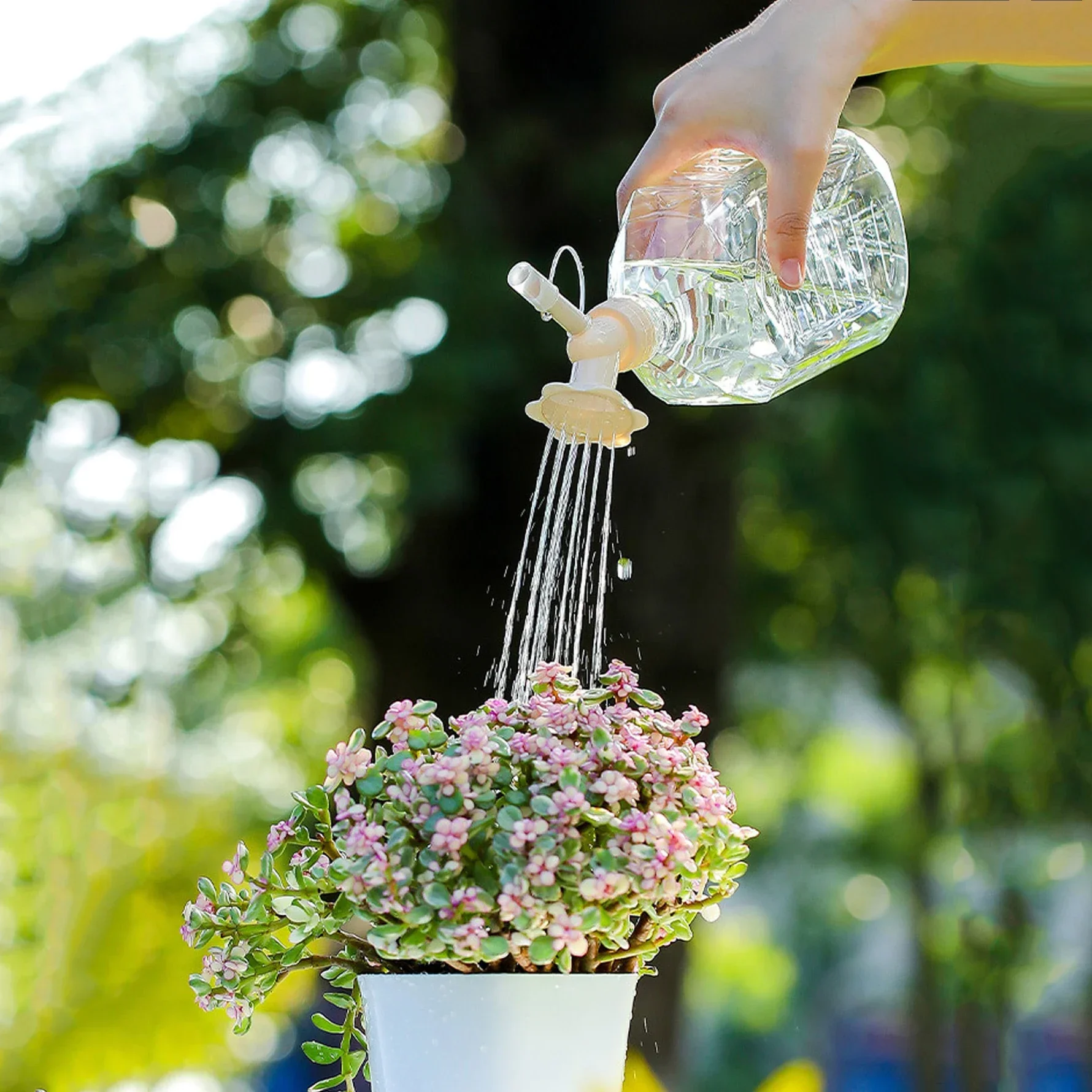1pc/2pcs - Multi-Functional Watering Can-Double Sprinkler for Plant Watering,Easy to Use, Perfect for Gardening Enthusiasts