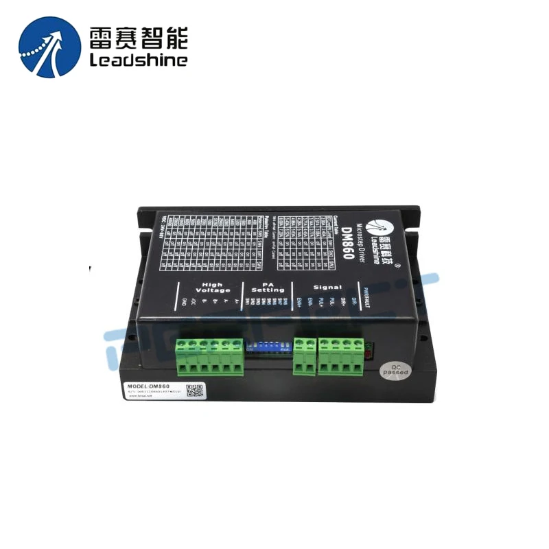 DM860 Leadshine 20-80 VDC 전압 및 2.4 - 7.2A 출력 전류의 2 상 32 비트 DSP 디지털 스테퍼 드라이브
