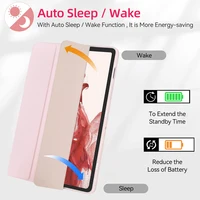 For Samsung Galaxy Tab Case For Tab S8 Ultra 14.6 S8 Plus S7 Plus S7 FE 12.4 S7 S8 11 S6 Lite 10.4 With Pen Slot Tablet Cover 2
