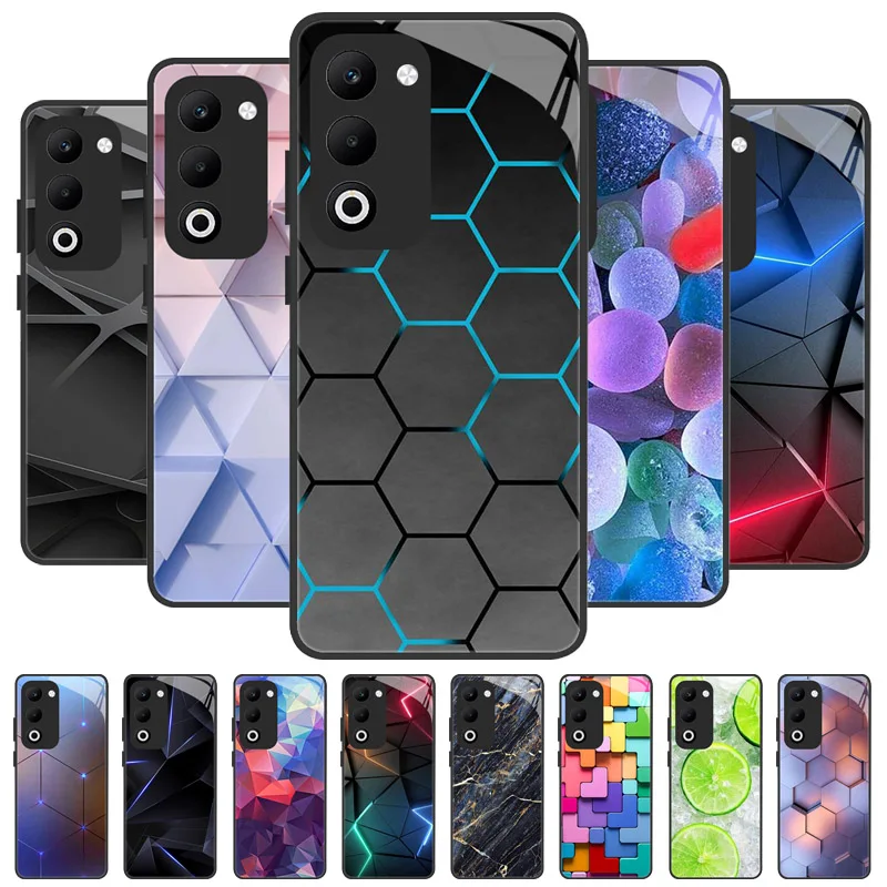 Durable Tempered Glass Protective Phone Case with Hard Bumper