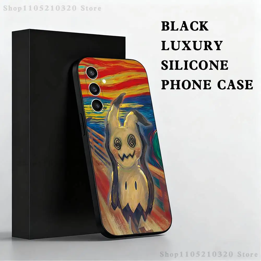 Adorable Cartoon Ghostly Disguise Black Soft Phone Case