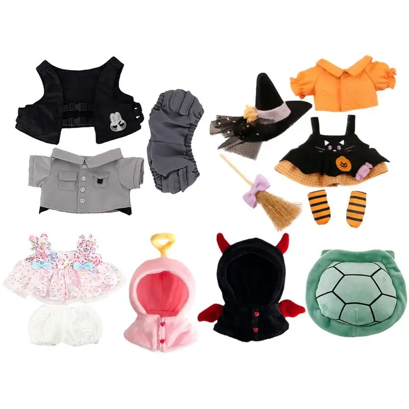 Disfraz De Bruja Para Muñeca Labubu De 17 Cm - Incluye Vestido Y Sombrero Puntiagudo (MUÑECA NO INCLUIDA)
