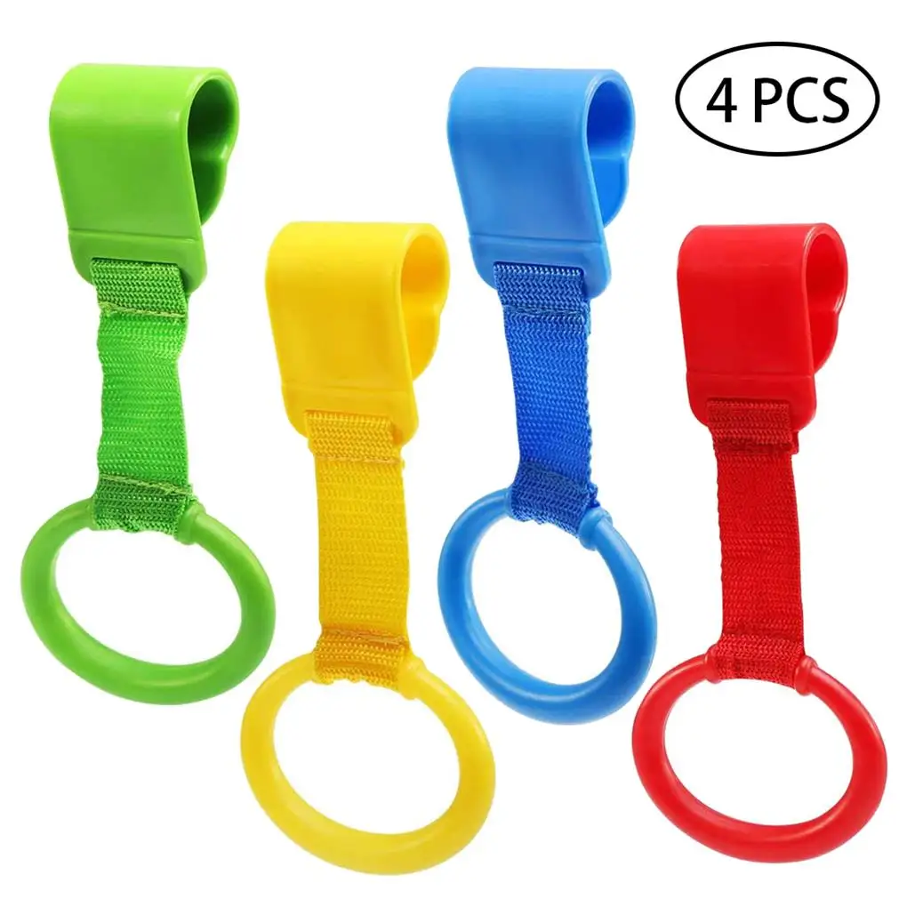 4PCS Rings for Cribs and Playpens Balance Training Rings Heat-resisting Portable Baby Stand Pulls Ring