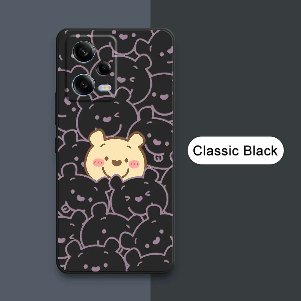 Cartoon Winnies The Poohs Bear Fundas For Xiaomi Redmi Note 13 Pro Plus 12 12S 11 11S 10 10S 9 9S 8 7 Pro 5G Case Silicone Cover