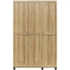 Evolution Lory Framed 3Door Wardrobe in Natural from durable engineered and available in multiple neutral woodgrain finishes 5