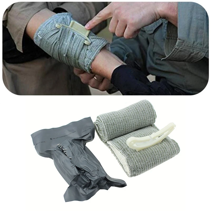 

Elastic Bandage Trauma Kit Emergency Compression Bandage Tourniquet Medical Dressing Sterile Roll Bandage Trauma First Aid Tool