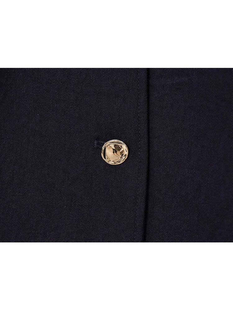 New Women's Solid Color PU Belt Shorts Set Elegant Round Neck Short Coat Wide Leg Short Pants Autumn 2025 Casual Women Clothing