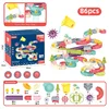 Bathroom Slide Music Set Children's Bathing Slide Paradise Water Playing Turn Music Baby DIY Wall Track Toys 6