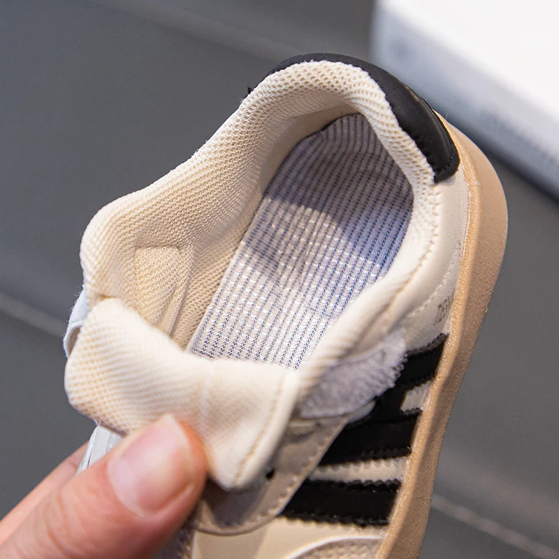 Baskets décontractées pour enfants, chaussures de sport respirantes pour garçons et filles, chaussures de tennis, mode printemps, blanches, plates, course à pied_voghion.com