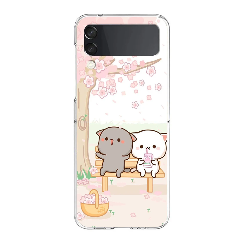 Peach and Goma Cat Transparent Shockproof Phone Case