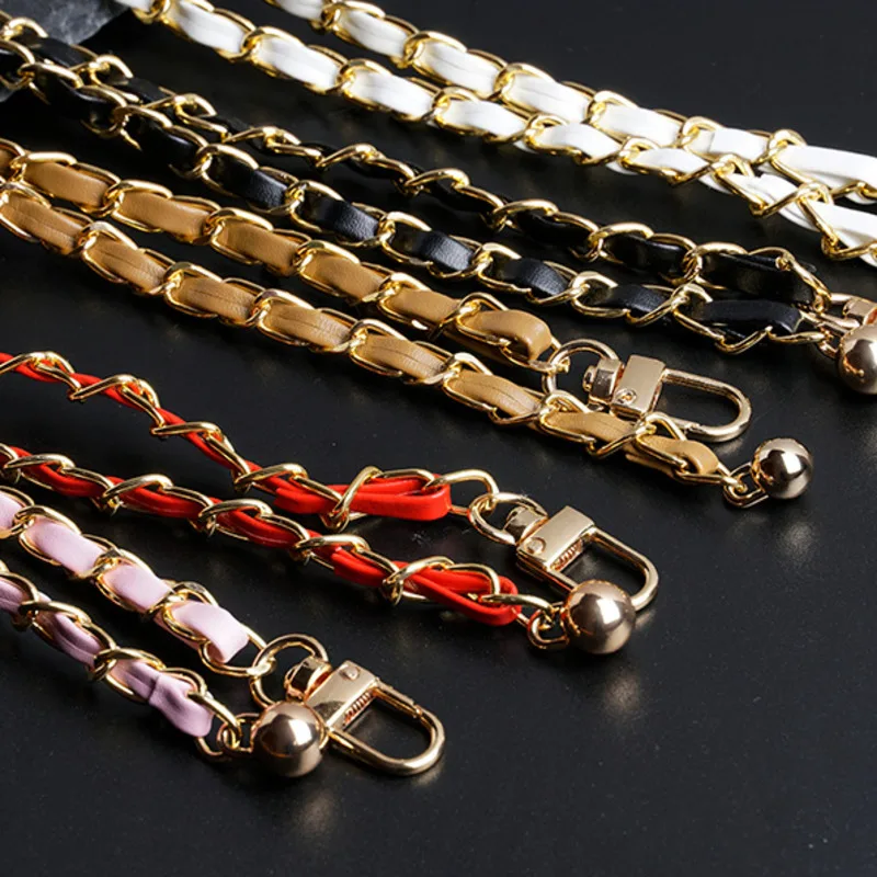 5pcs Golden Balls Chain Bag Chain Metal Non-fading Adjustable Length Strap High-end Shoulder Strap Single-purchase Accessories