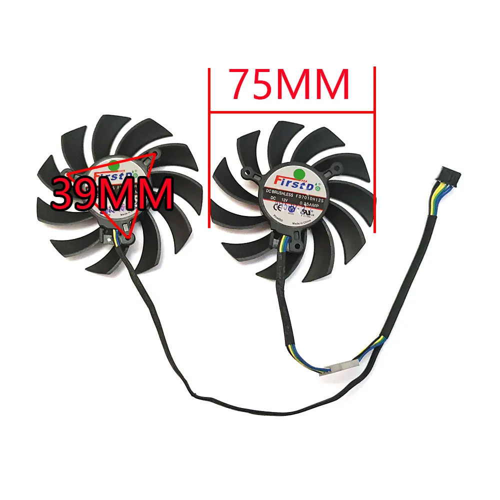 R9 270x Rx 470 Vs 7870 NEW 75MM 4PIN FD7010H12S HD 7870 GPU Fan
