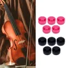 5pcs Rubber Violin Mute Professional Violin Parts 20x20mm Round Mute Silencer String Accessories Musical Instruments