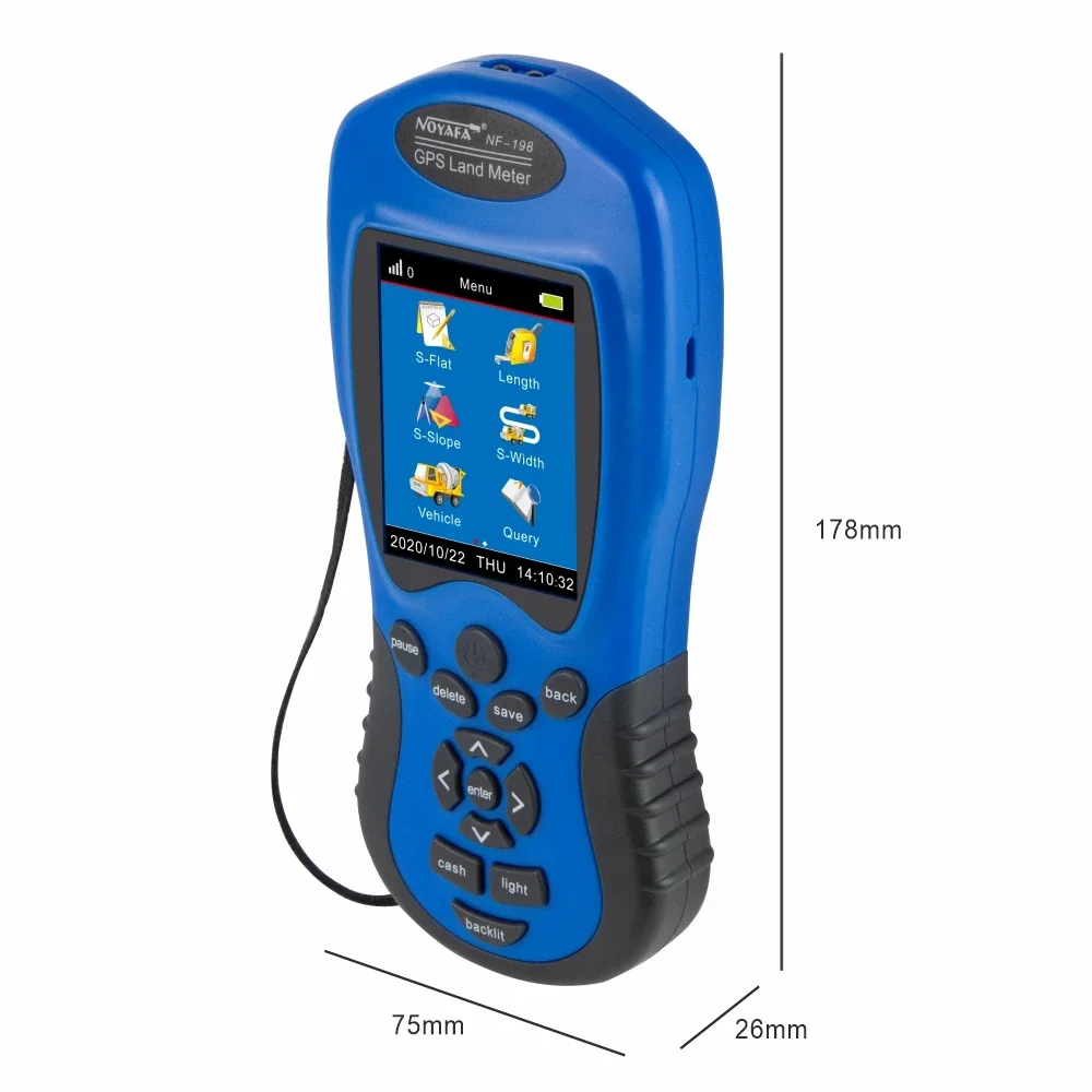 NOYAFA NF-198 Land Meter Test Device Survey Equipment for Farm Land Surveying Mapping Area Length Measurement Tool