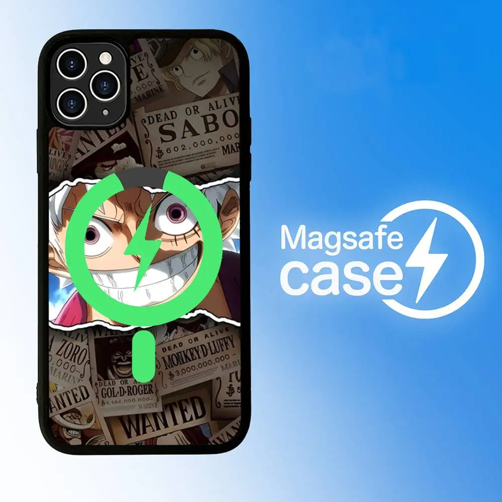 Anime O-One Pieces Phone Case with Magsafe Magnetic Shell