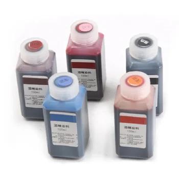 가죽 염료 염색 에이전트 DIY 수제 착색제 100ml 가죽 공예 염료 야채 무두질 된 가죽 염색 에이전트 알코올