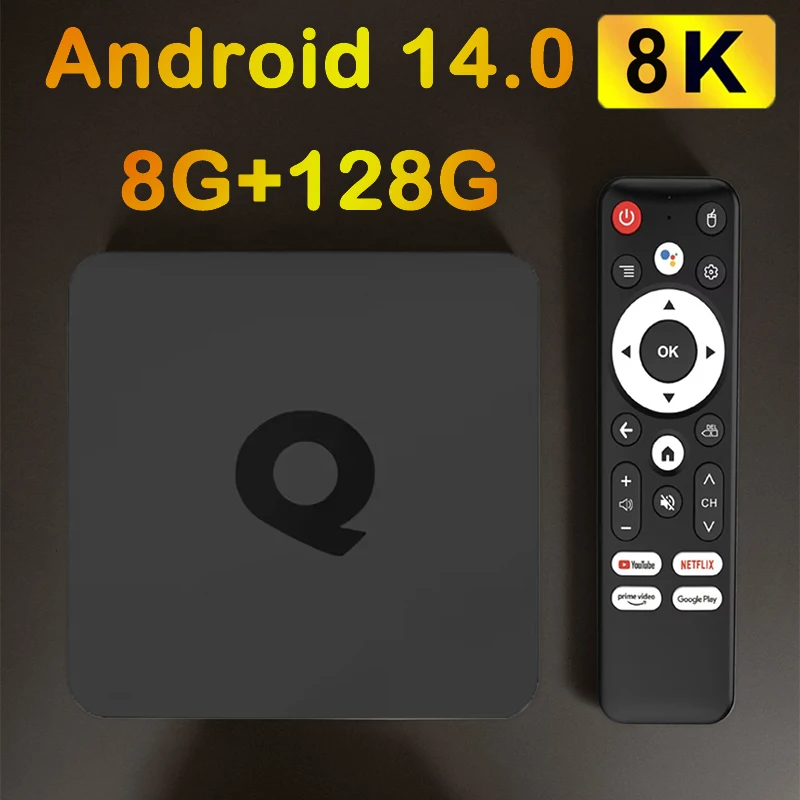 128GB Q1 Android 14 Smart TV Streaming Box