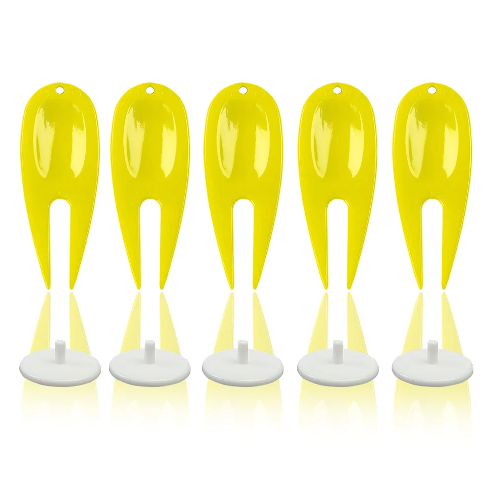 5Pcs/Set Plastic Golf Divot Tool Golf Ball Marker Repair Tool Accessories