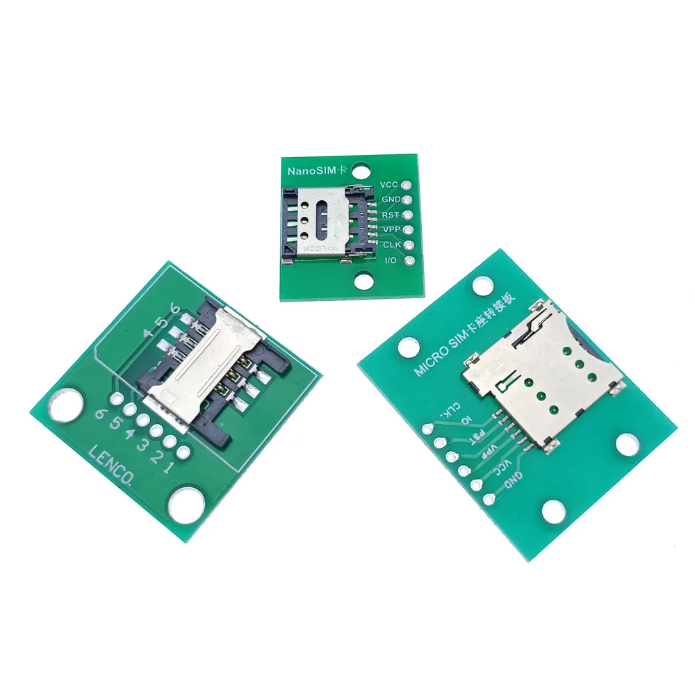 Nano micro SIM Card Holder PCB 6P Adapter Test Board SIM Card Slot To 2 Nano micro SIM Card Holder PCB 6P Adapter Test Board SIM Card Slot To 2