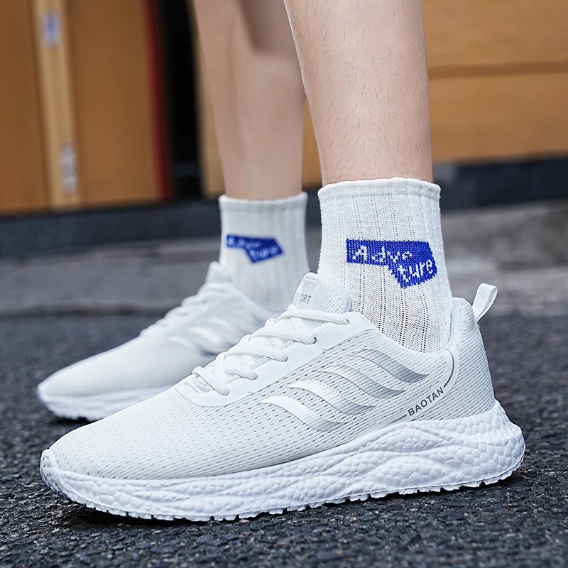 

Кроссовки для мужчин и женщин, Вулканизированная подошва, на шнуровке, повседневные, для спорта на открытом воздухе, удобная обувь для бега и тенниса, для пар, 36-46