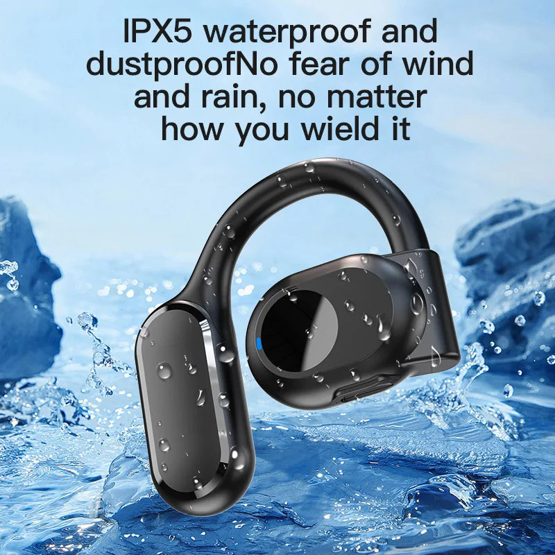 Wireless Headphones Bluetooth Headset With Microphone Bone Conduction Handsfree Noise Canceling Earphones For Driving Audifonos 4