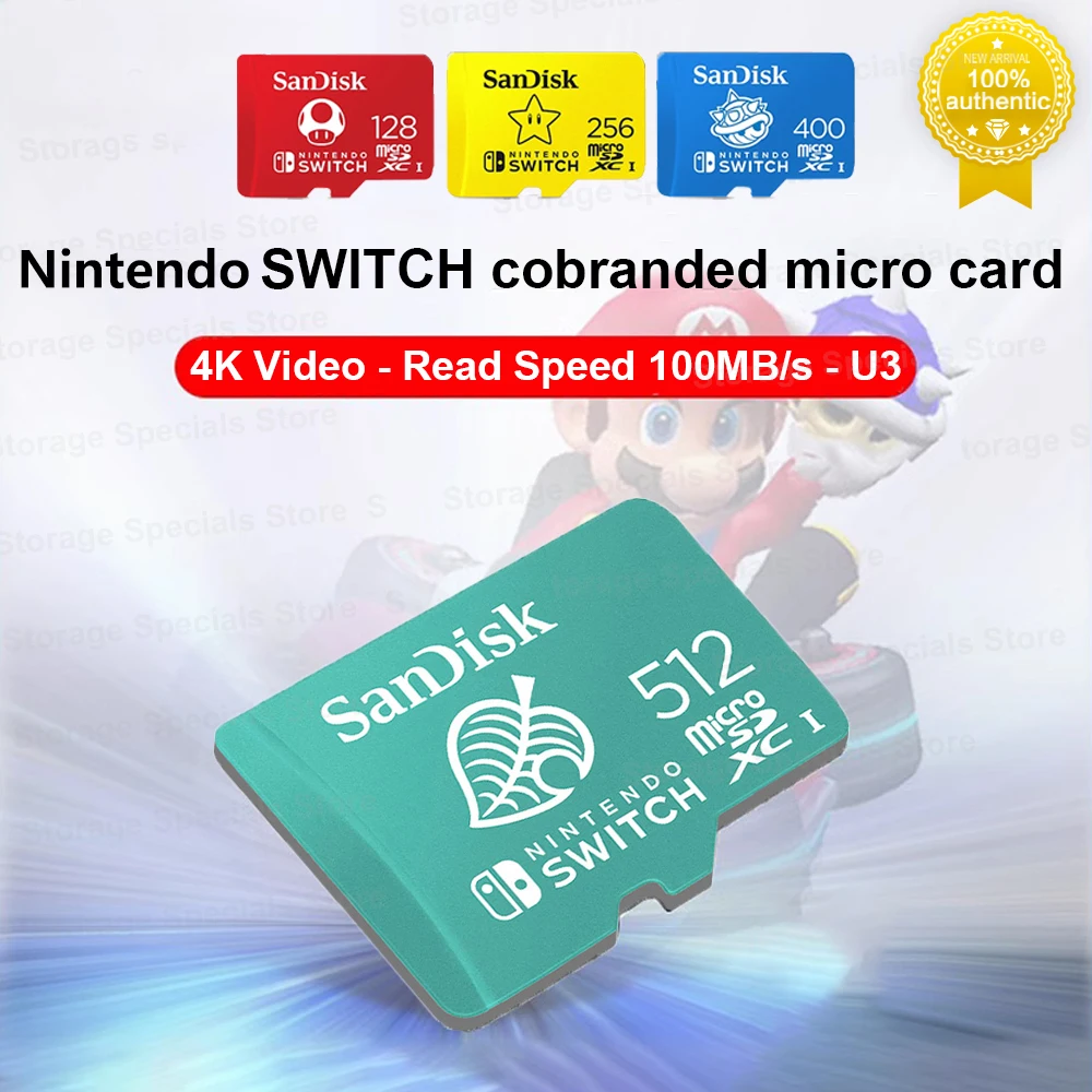 SanDisk Micro SD 256GB para Nintendo Switch Star