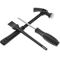 2 Sets Kids Digging Tools Archaeological Excavation Educational Toys DIY Kit Small Brush Metal Hammer Toddler Toddlers 2