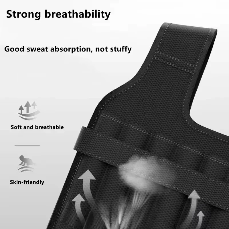 Adjustable 20KG Fitness Weighted Vest for Strength & Endurance Training