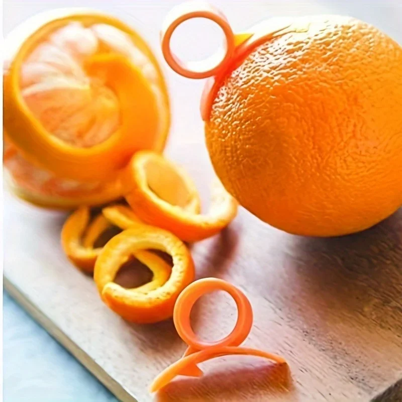 2/6pcs Orange Peeler, Simple Lemon Peeler,Creative Knife,Ring Handle, Fruit Peeler, Vegetable and Fruit Tool, Kitchen Small Tool