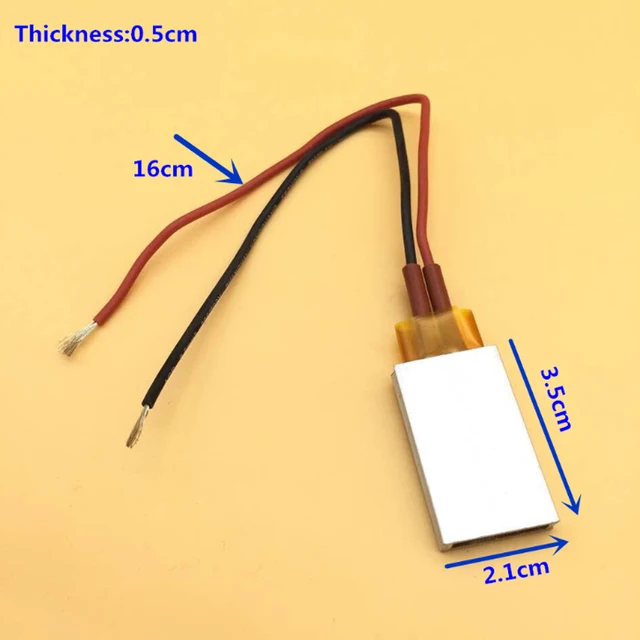 12 V 70 Fok - 200 Fokos Termosztát Ptc Alumínium Héj Kerámia Fűtőkészülék Fűtőlemez Hőmegőrzés És Fagyálló - Image 3