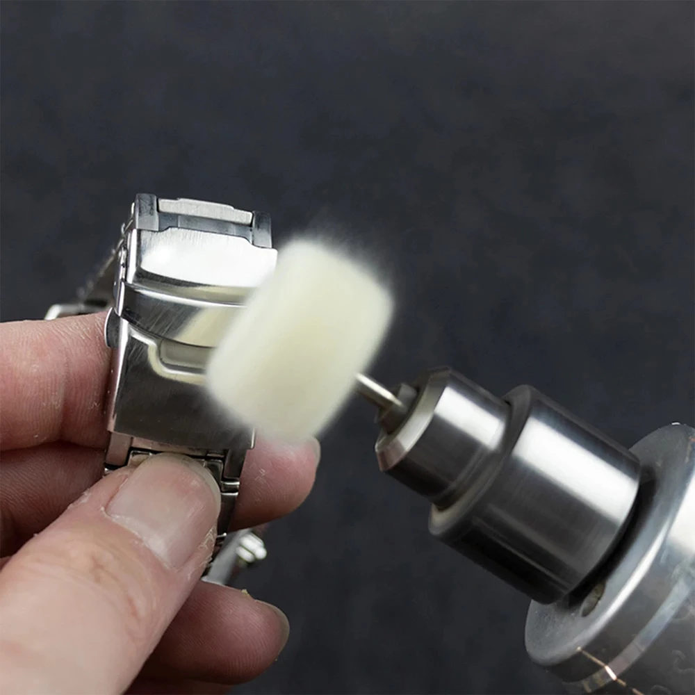 10pcs Cotton Wheel Polishing Buff Buffing Brush  Polish Rotary Drill Bit AU - 4