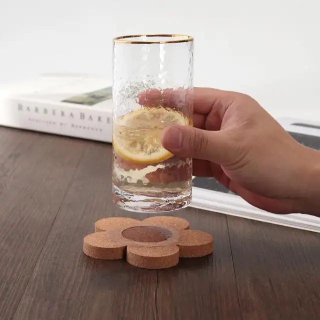 Cork Coasters Drinks Reusable Coaster Natural Cork 4 inch Flower Shape Wood  Coasters Cork Coasters For Desk Glass Table SN4061 - AliExpress