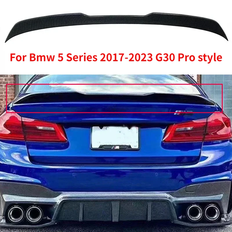 

Подходит для Bmw 5 серии 2017-2023 G30 F90 M5 Performance Pro Стиль задний багажник спойлер на крышу комплект губ крыло кузов автомобильные аксессуары