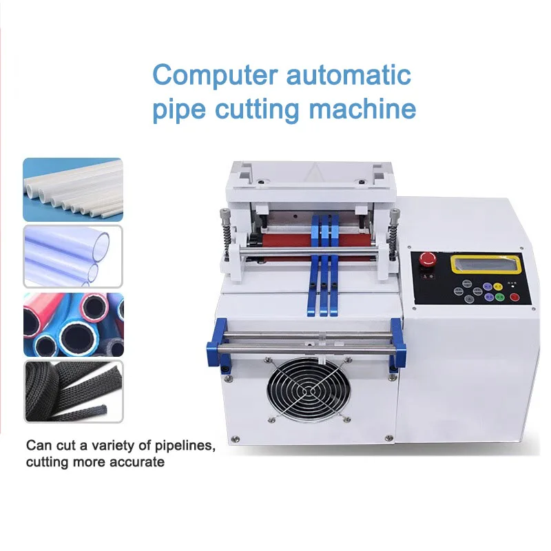 MD-4D160 Automatic Computer Cutting Machine Multifunction Desktop Heat Shrink Tube Cutter Suitable For PVC / ABS Silicone Tubing sculpfun s30 pro max 20w laser engraver cutter automatic air assist smoke exhaust 1440x720x360mm