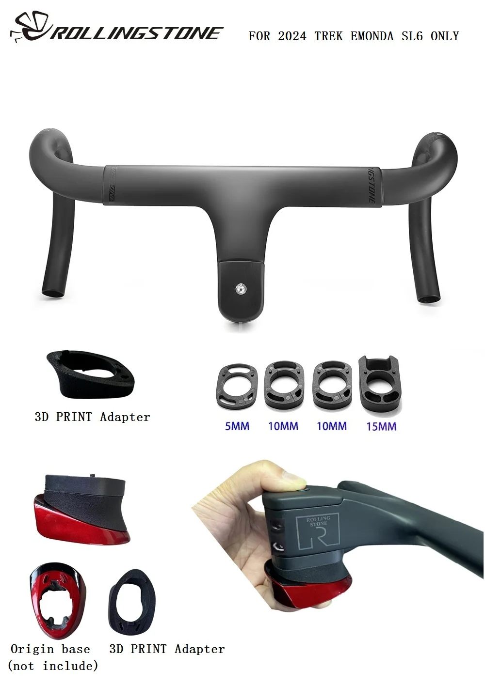 Rollingstone Classic Ii Maniglia Bar Trek 2024 Emonda Sl6 Instradamento Interno Carbon Bar Fit Fsa Acr System Trek Emonda