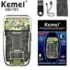 Kemei KM-TX7 Transparent Fuselage 1200 mAh Lithium Battery Electric Shaver USB Rechargeable Waterproof Reciprocating Razor 1