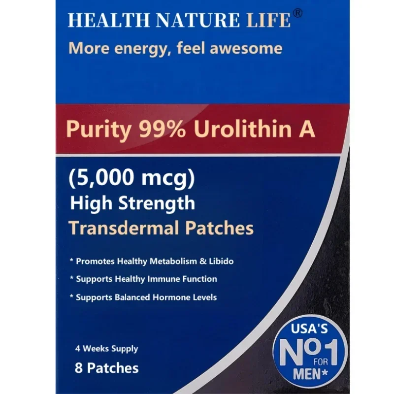 Purity 99% Urolithin A 5,000 mcg High Strength Healthy Aging Formula Transdermal Patches Patches Made in USA 8 Weeks Sup