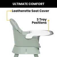 6-in-1 Convertible High Chair for Babies and Toddlers, Converts to Stool, Booster Seat, Table and More in Sage Green 4