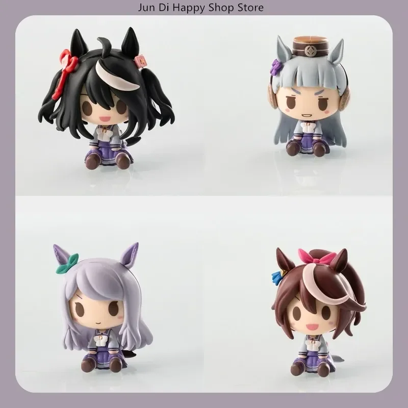 5 cm Uma Musume Kitasan Black Tokai Teio Gold Schiff Mejiro Mcqueen Niedliche Ver Sitzende Pose Anime Figur Sammlung Statue Geschenk