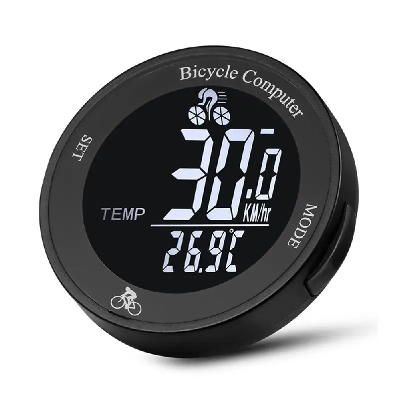 

Wireless Bicycle Computer Waterproof Bike Odometer Multi Functional LCD Screen Cycling Speedometer Mountain Bikes Speedo Meter
