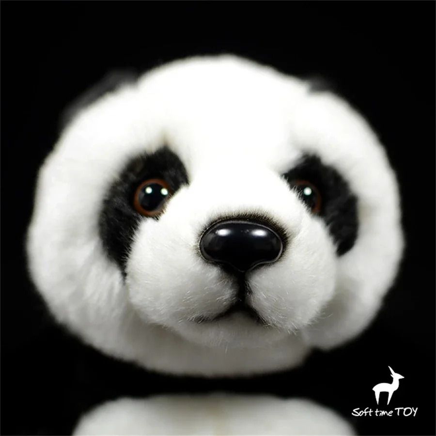 Panda High Fidelity Anime Cute Plushie National Treasure Plush Toys Lifelike Animals Simulation Stuffed Doll Kawai Toy Gifts Kid 5